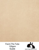 The Tube Favini Mud suade is a beautiful shade of light chocolate brown, can be used as a portrait colour or neutral brown. is an innovative matte paper and our favourite PaperCutting paper, also be use for foil and screen blocking. The subtle soft touch of this paper provides an elegance unsurpassed by any other paper.