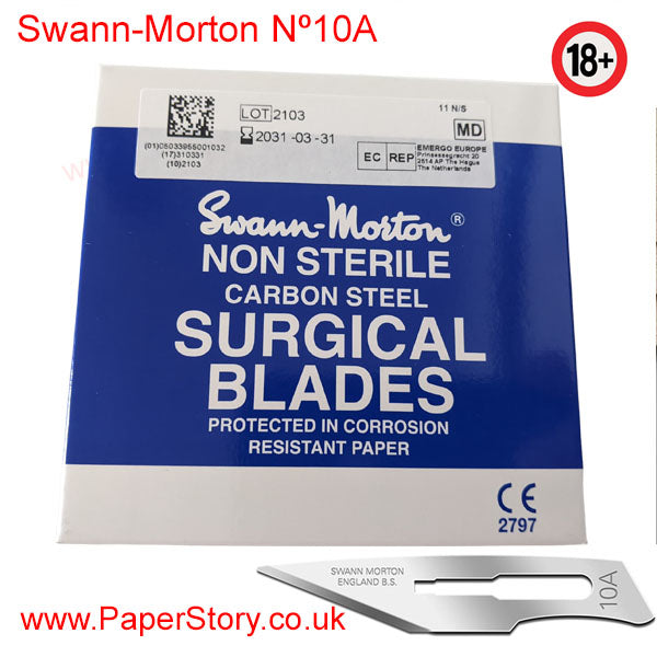 Swann Morton box of 100 craft blades Nº 10 A
