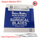 Swann Morton box of 100 craft blades Nº 11