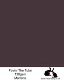 The Tube Favini Marrone Deep Brown with a stunning warm undertone. This is an innovative matte paper and our favourite PaperCutting paper, also be use for foil and screen blocking. The subtle soft touch of this paper provides an elegance unsurpassed by any other paper.