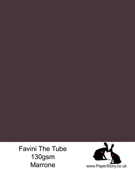 The Tube Favini Marrone Deep Brown with a stunning warm undertone. This is an innovative matte paper and our favourite PaperCutting paper, also be use for foil and screen blocking. The subtle soft touch of this paper provides an elegance unsurpassed by any other paper.