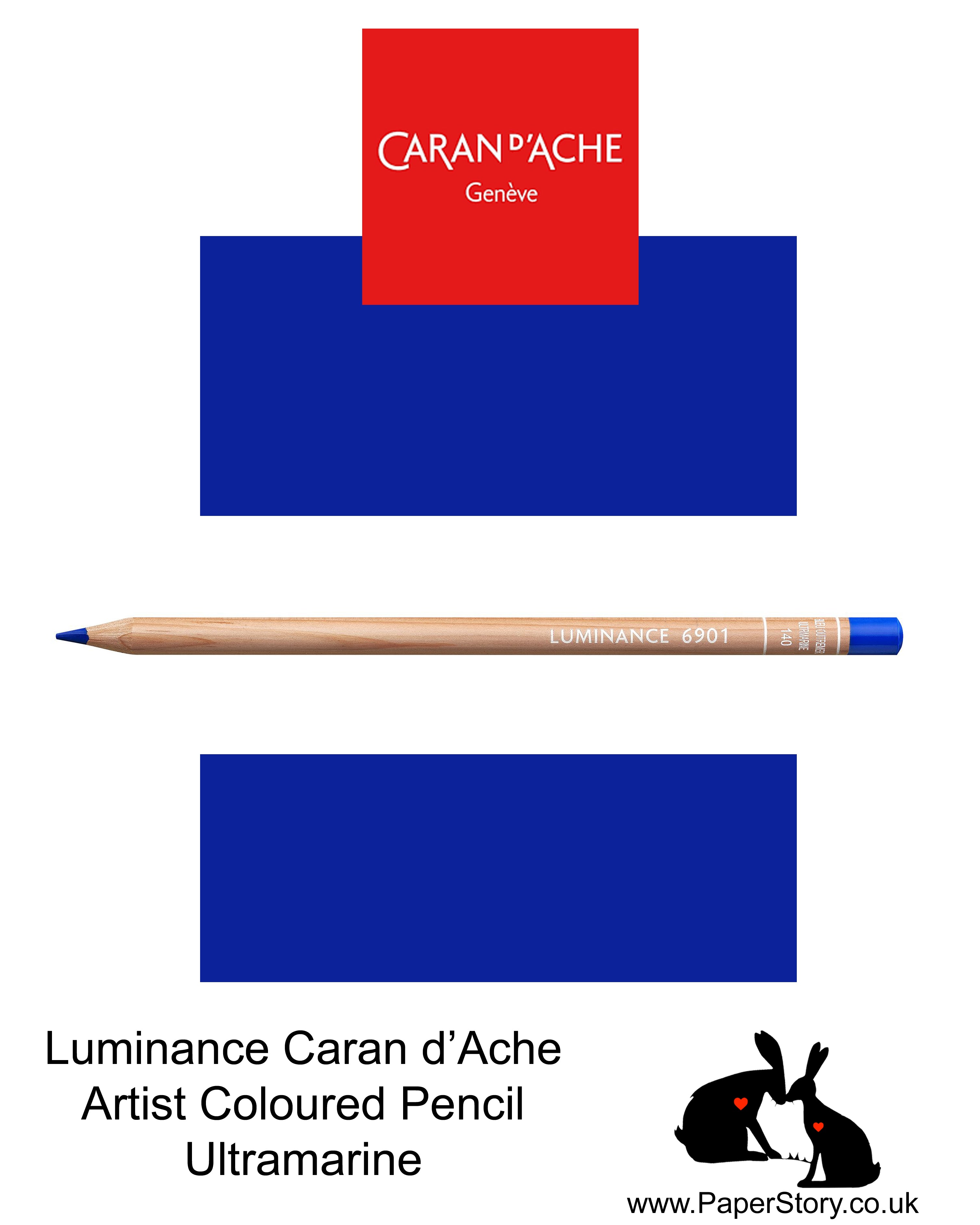 NEW Caran d'Ache Luminance individual Artist Colour Pencils 6901 Ultramarine 140