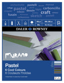 Daler Rowney Murano Pastel Paper Cool colour pad 16 x 12 inches x 30 sheets