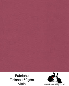 High quality paper from Italy, Viola purple pink this is a stunning colour. Tiziano is 160 gsm, Tiziano has a high cotton content, a textured naturally sized surface. This paper is acid free to guarantee long permanence in time, pH neutral. It has highly lightfast colours, an excellent surface making and sizing which make this paper particularly suitable for papercutting, pastels, pencil, graphite, charcoal, tempera, air brush and watercolour techniques. Tiziano can be used for all printing techniques.