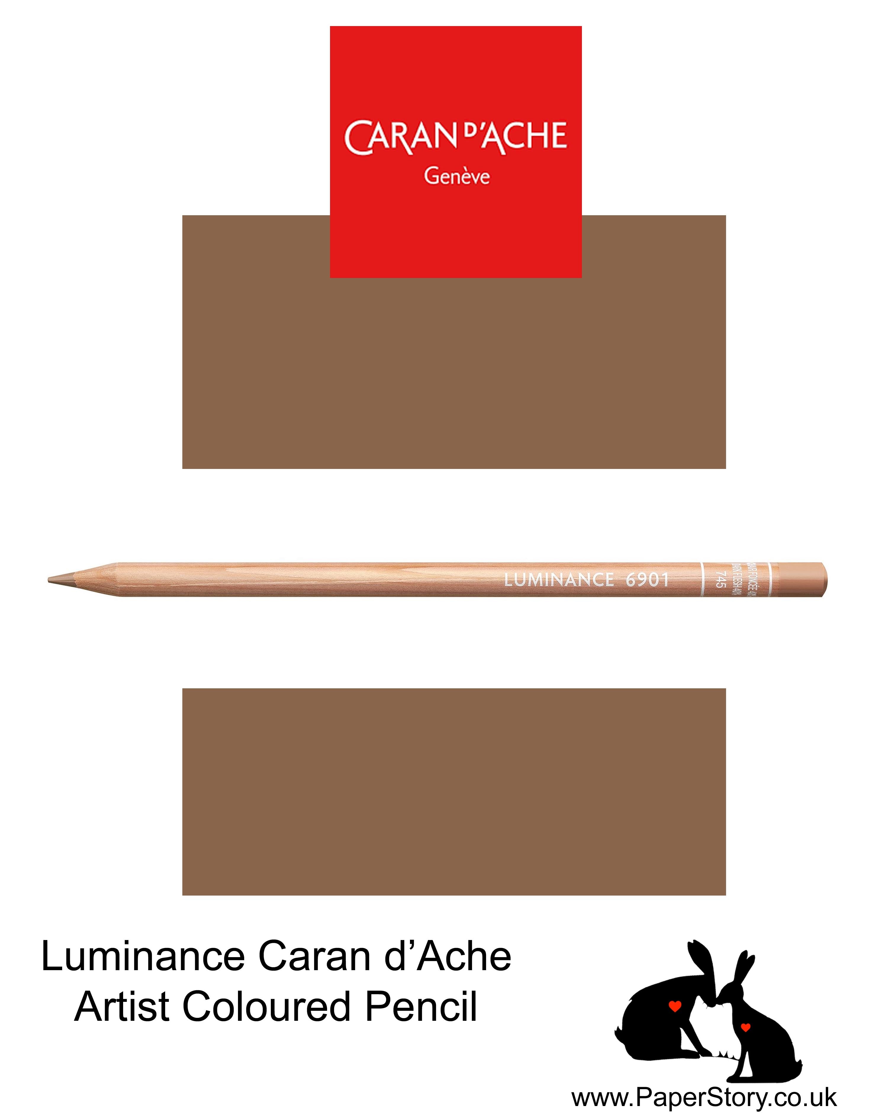 Caran d'Ache Luminance individual Artist Colour Pencils 6901 Warm Earth 745