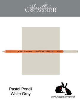 Cretacolor 472 25 Artists Pastel Pencil White Grey