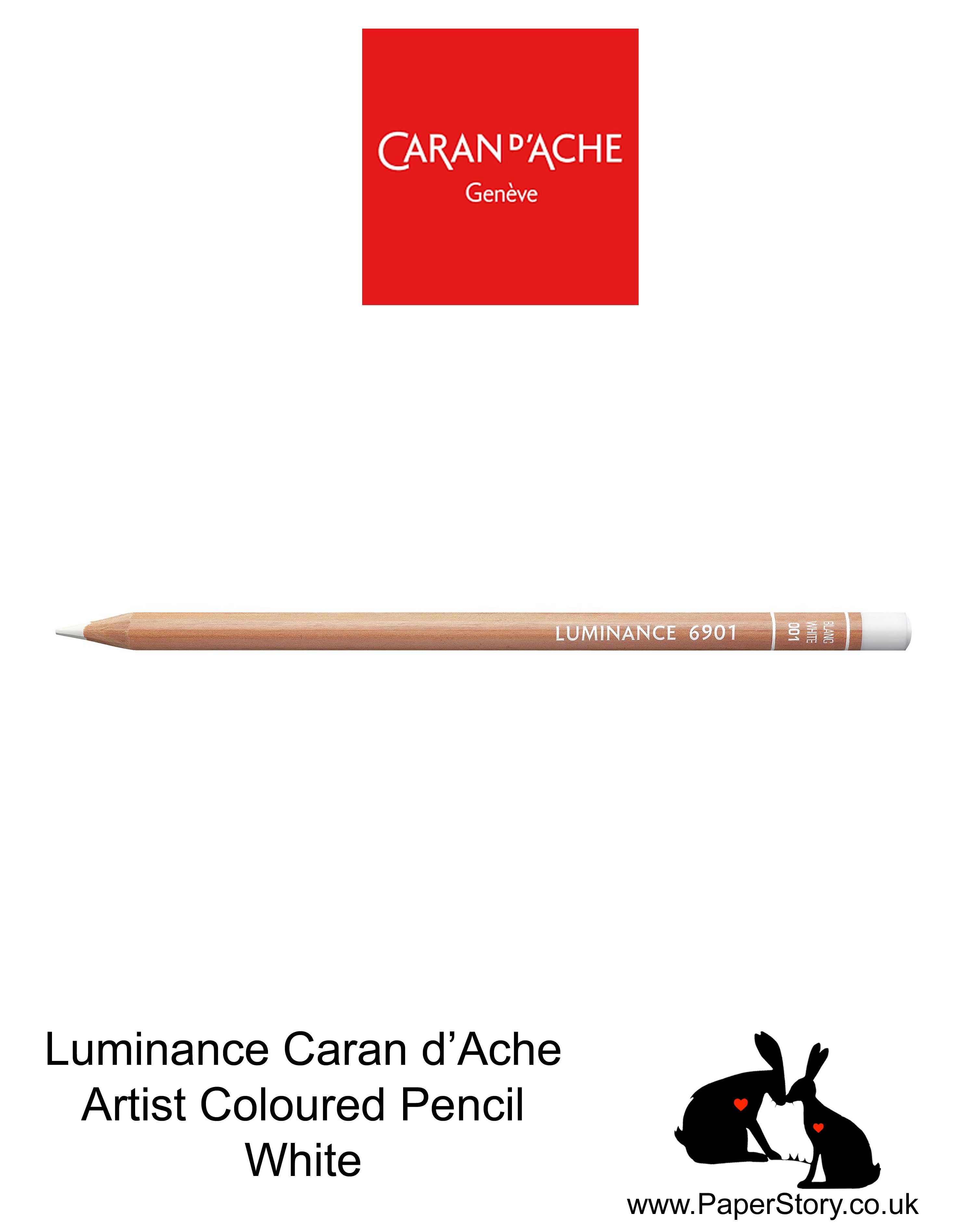Caran d'Ache Luminance individual Artist Colour Pencils 6901 001 White