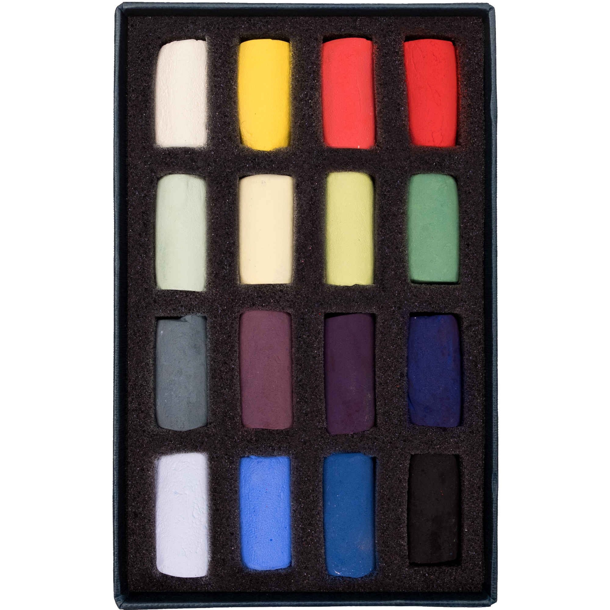 Unison soft pastel classic half stick starter set of 16 individual colours. This set contains a great selection of colour choices to introduce you to the Unison range. 