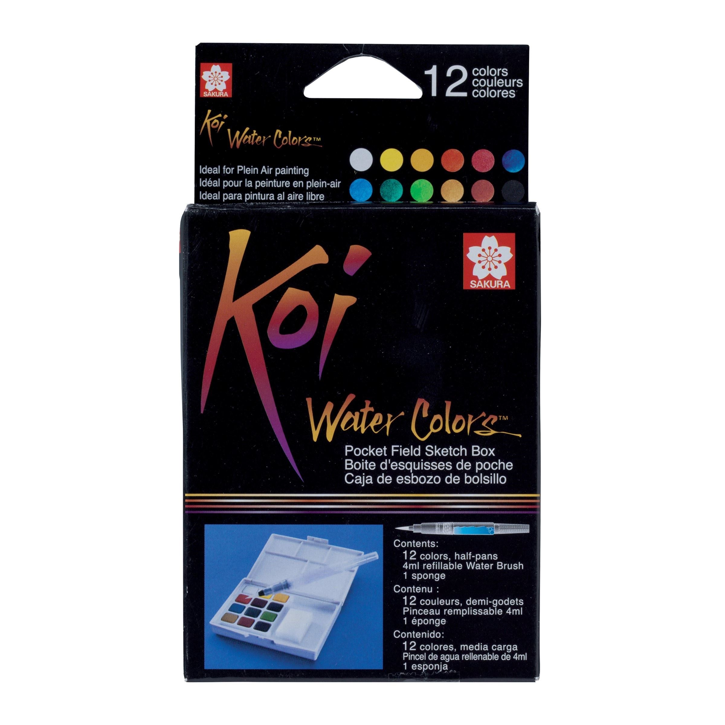 SAKURA Koi Watercolour compact paint set of 12 colours