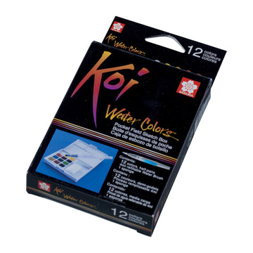 SAKURA Koi Watercolour compact paint set of 12 colours