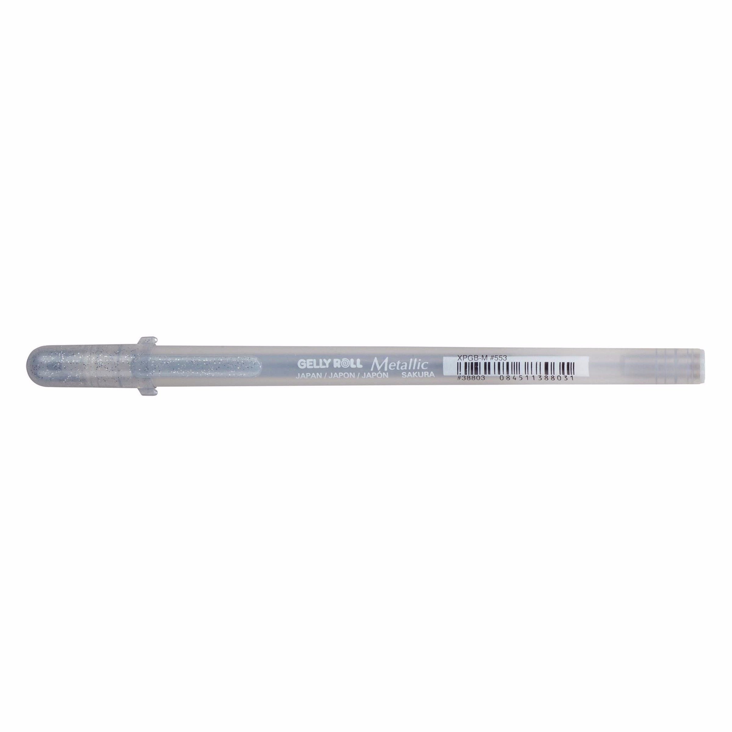 Sakura : Metallic gel ink pen : Silver Gelly Roll pen