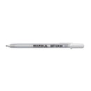 Sakura : Bright White Gelly Roll pen : 10 Bold: 1.0mm ball / 0.5mm line