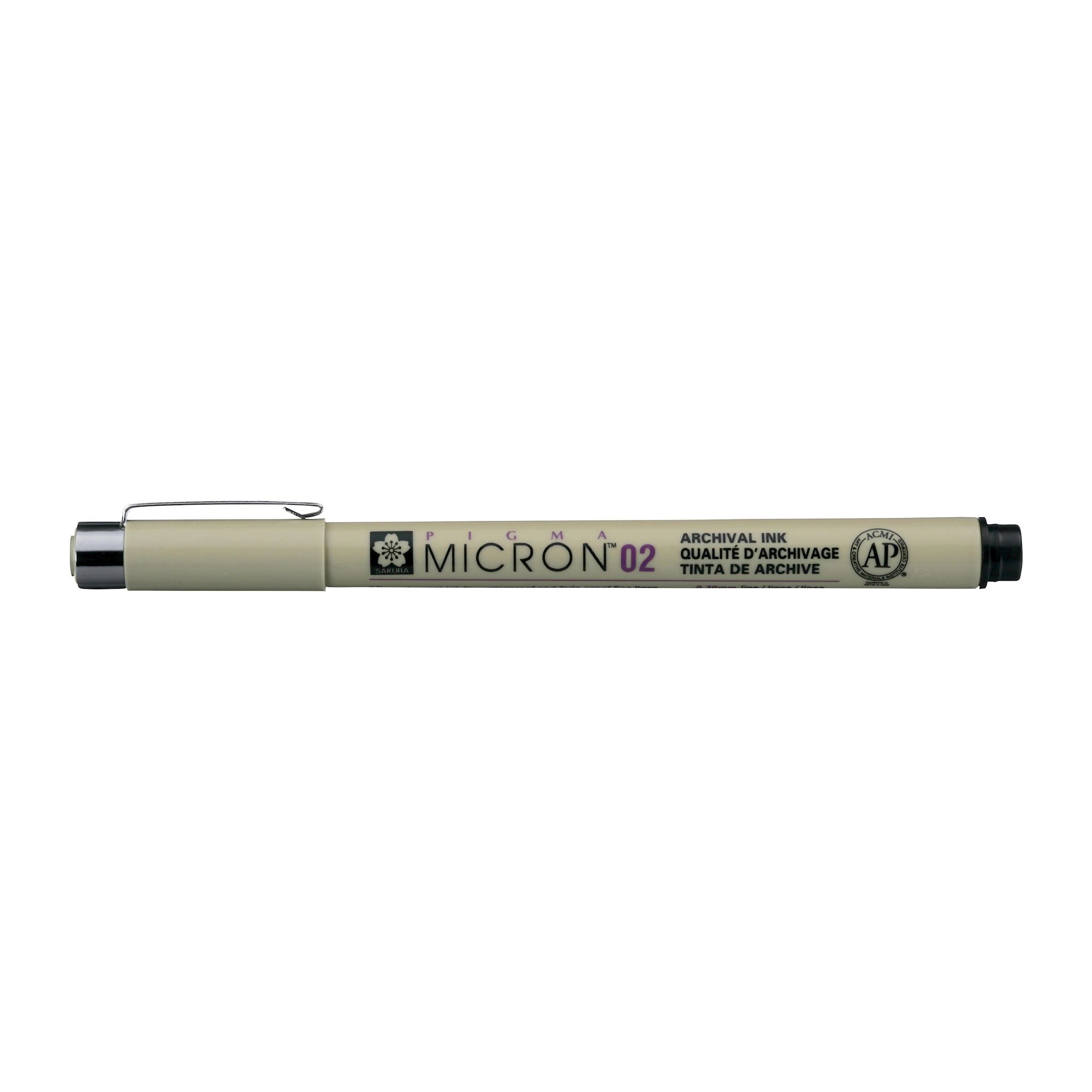 Pigma Micron Waterproof fine liner pen Black 02 : 0.30mm