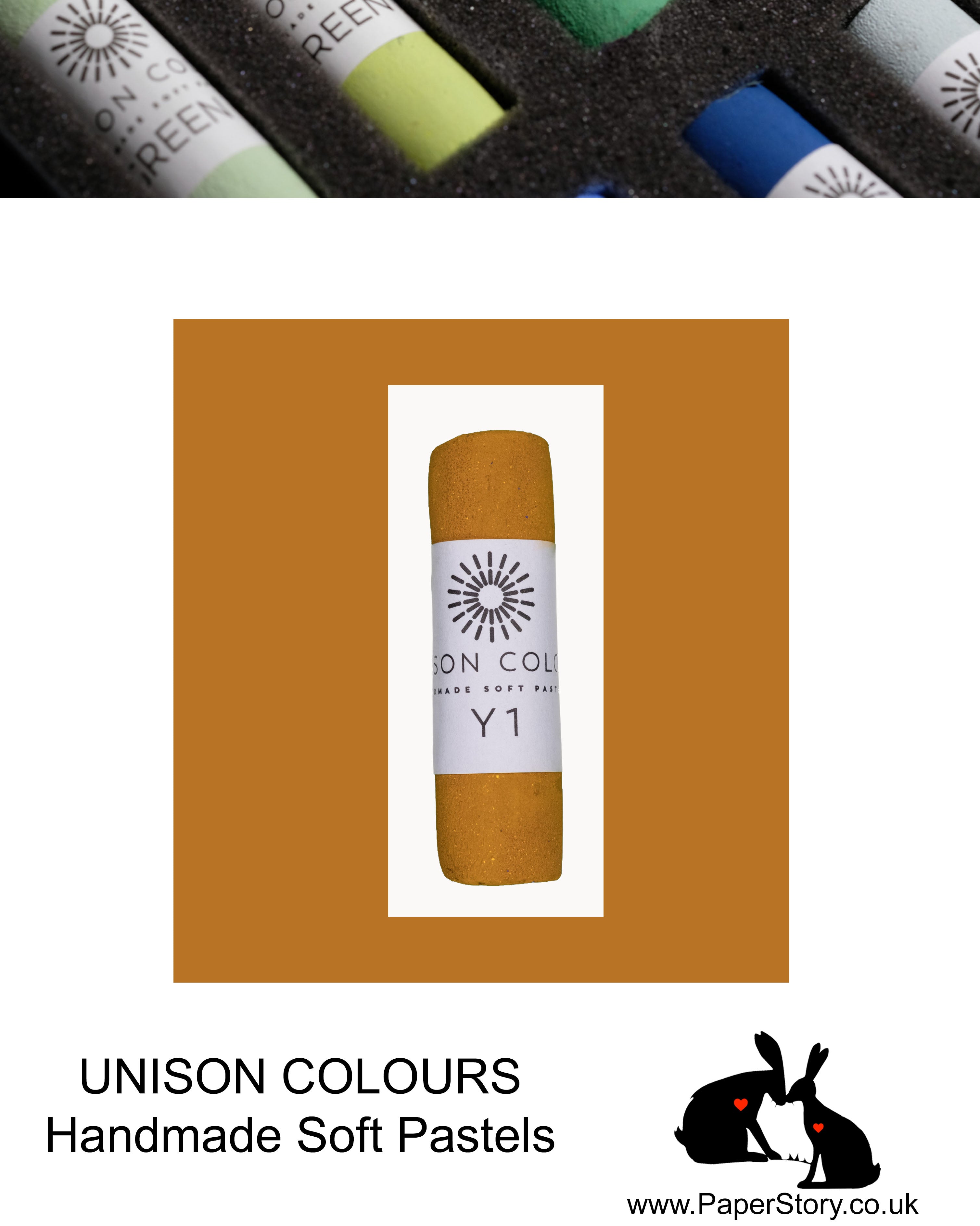 Unison Colour Handmade Soft Pastels Yellow 1 - Size Regular