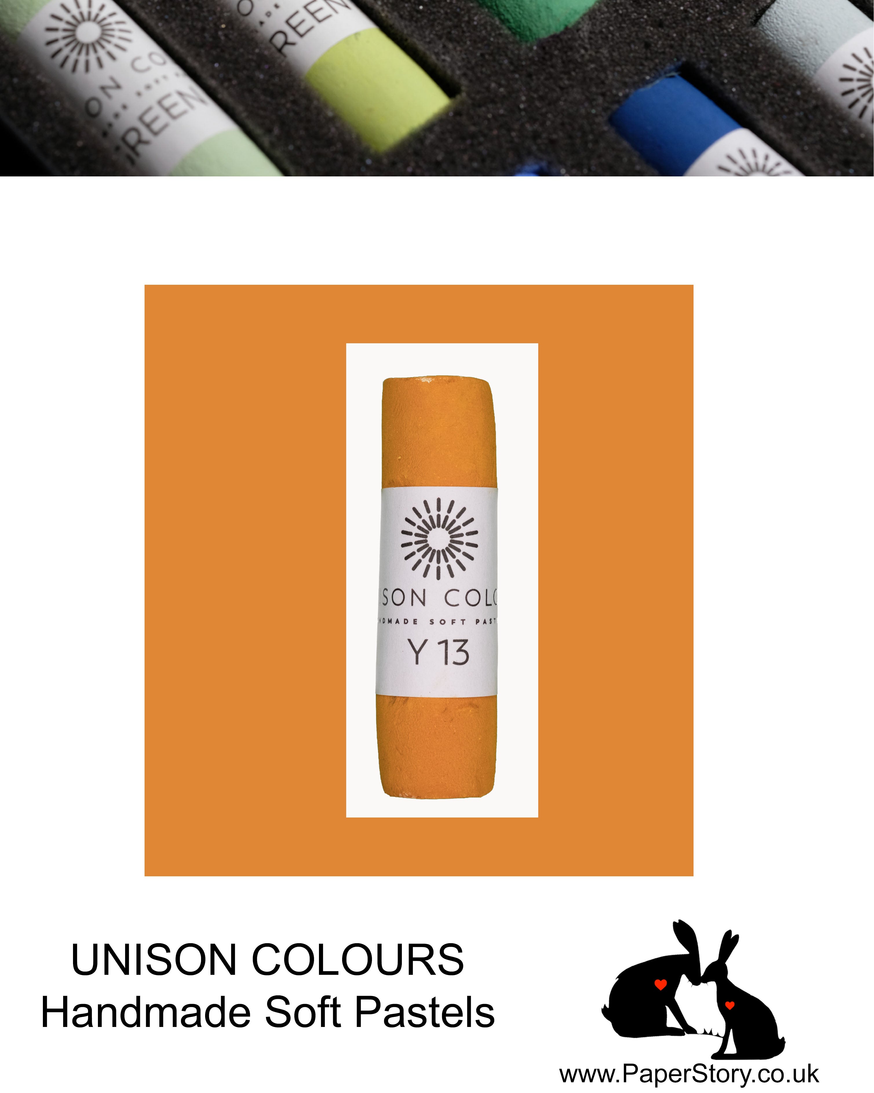 Unison Colour Handmade Soft Pastels Yellow 13 - Size Regular