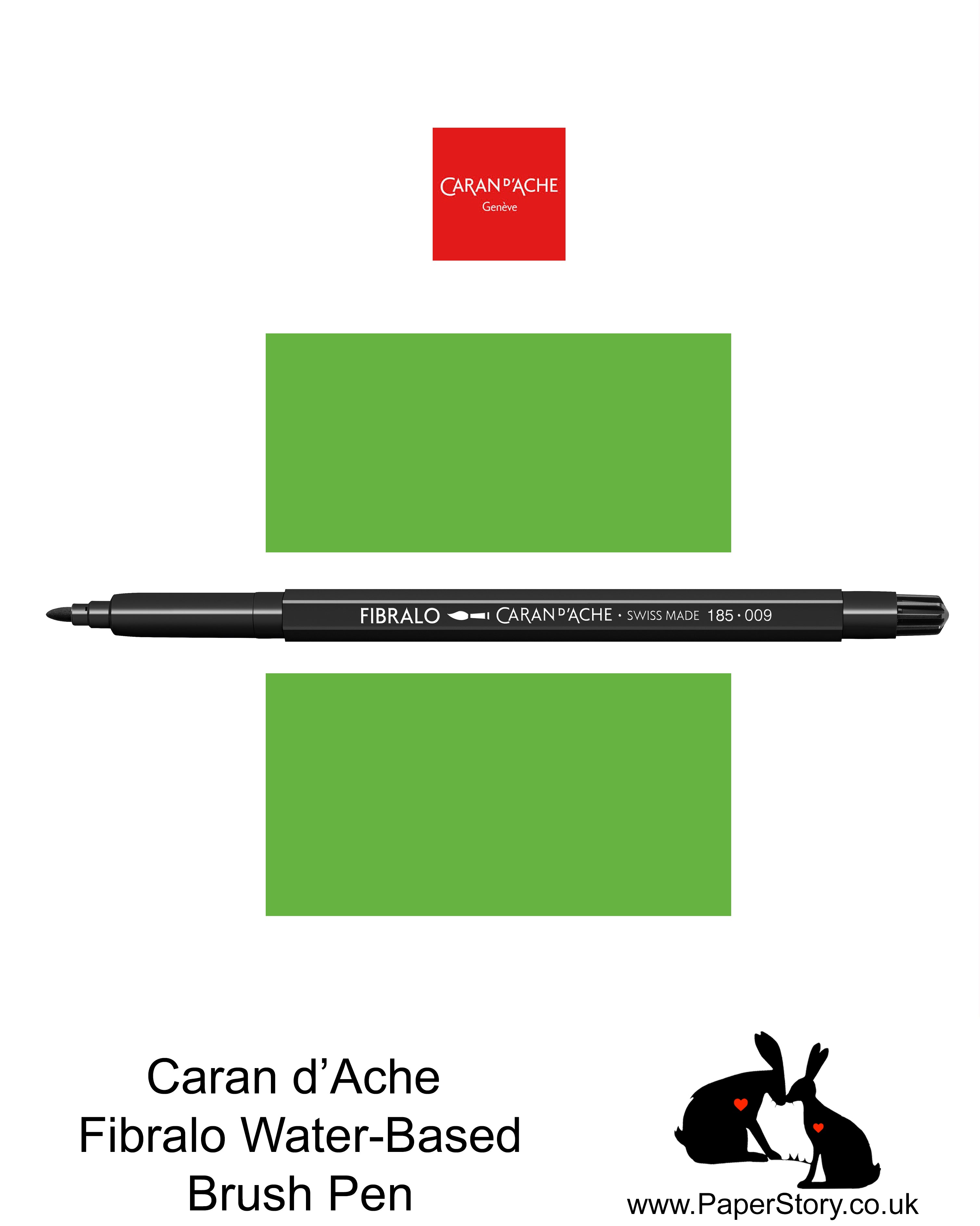 Caran D'Ache Fibralo Water-soluble fibre-tipped brush pen Nº230 Yellow Green