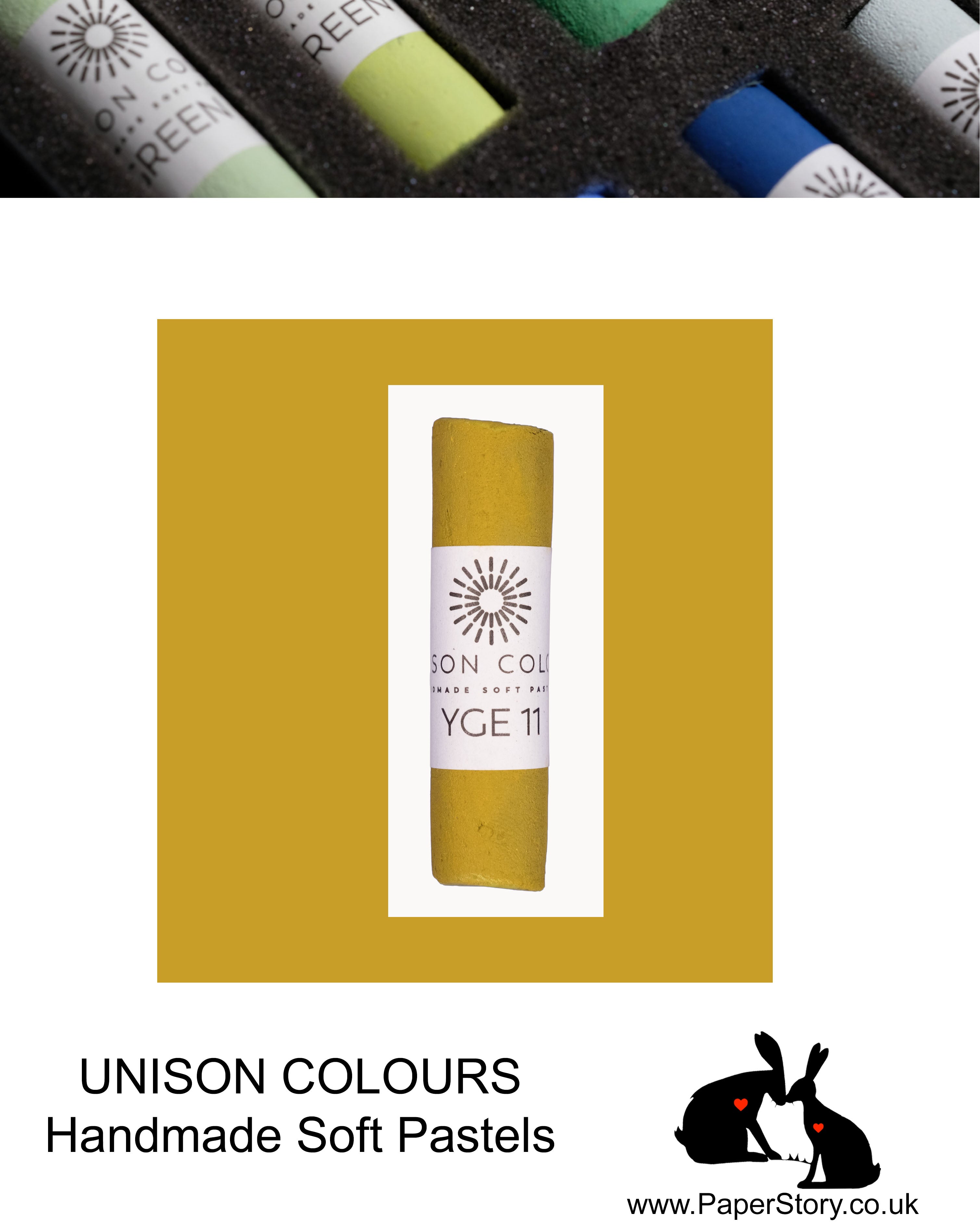 Unison Colour Handmade Soft Pastels Yellow Green Earth 11 - Size Regular
