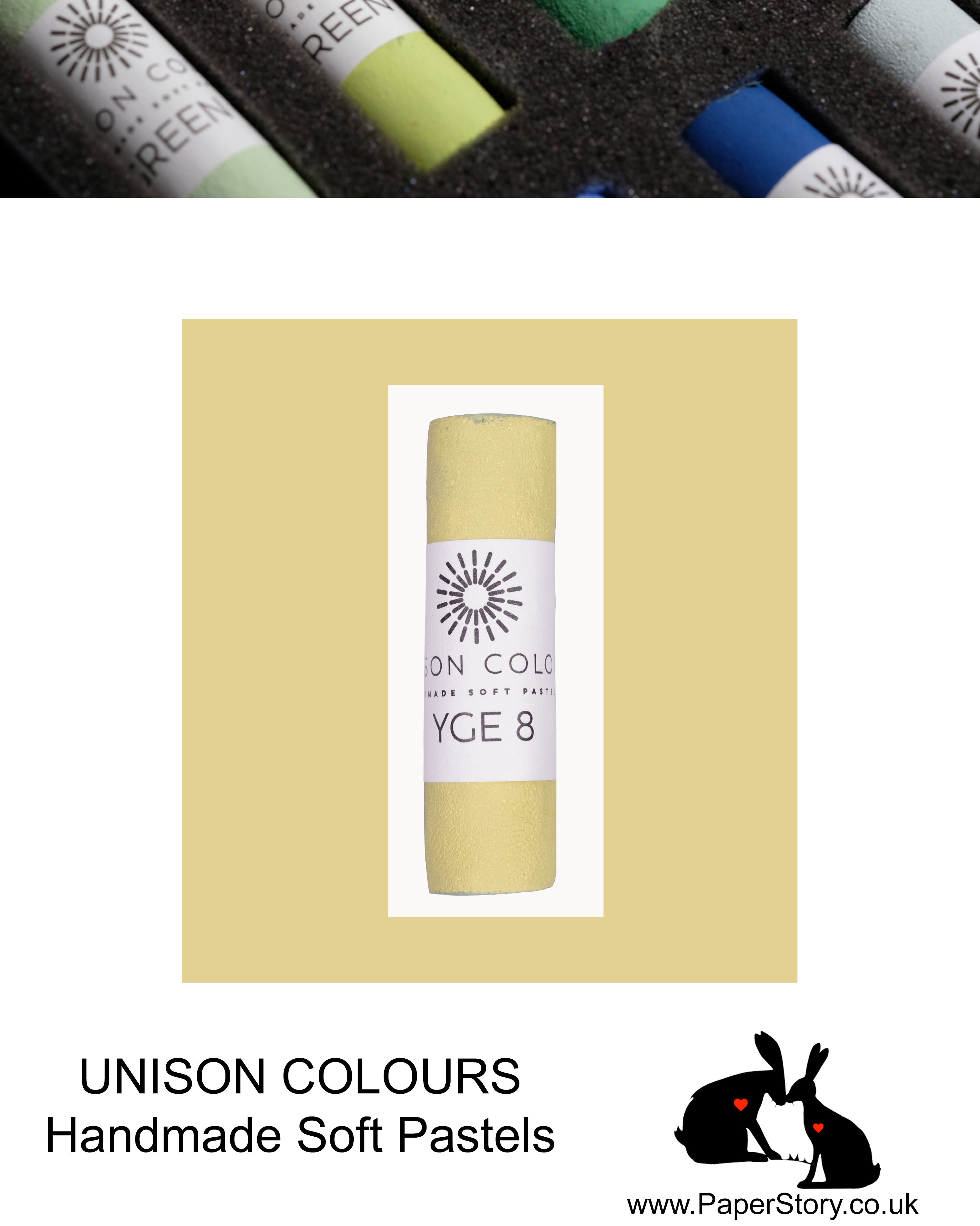 Unison Colour Handmade Soft Pastels Yellow Green Earth 8 - Size Regular