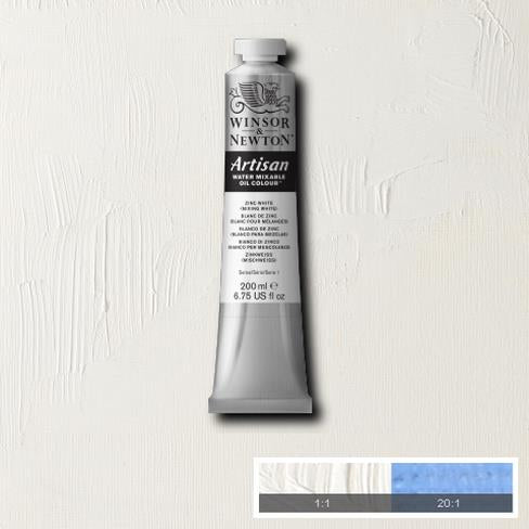 Winsor and Newton Artisan Oil : Water Mixable Oil paint 37 ml : Zinc white ( Mixing White )